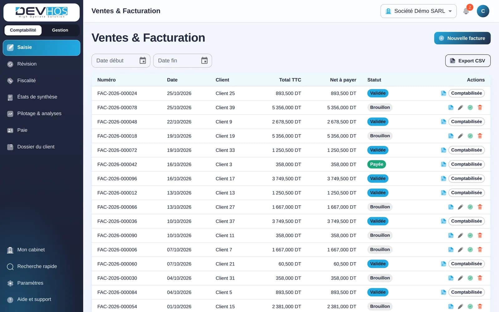 Compta TN — Ventes et facturation