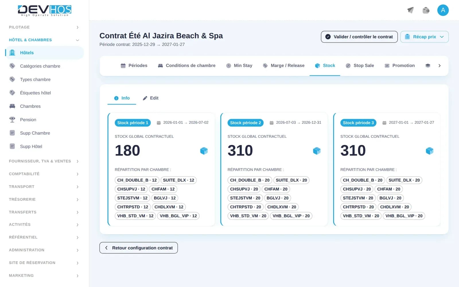 Devhost Travel — Contrat — stock