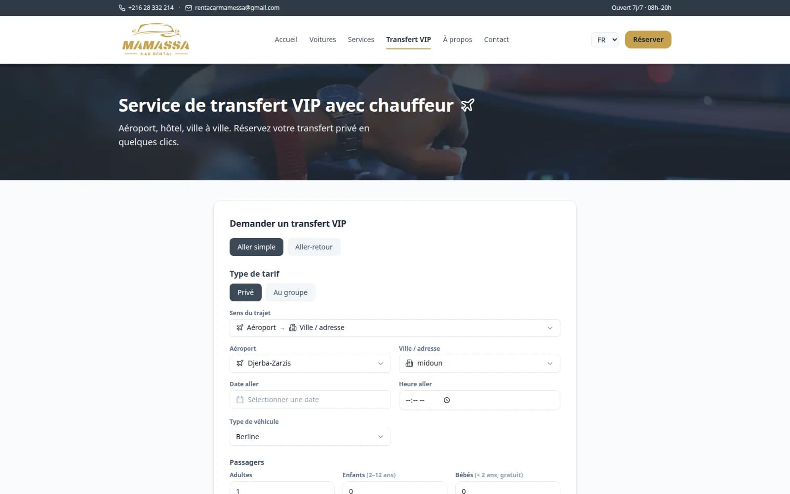 Mamassa Car — Transfert VIP